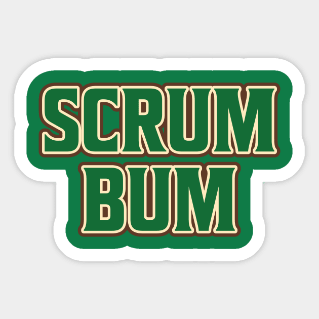 SCRUM BUM Sticker by BRAVOMAXXX